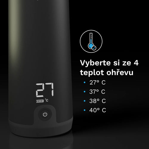 Superfast Portable Warmer Black - přenosný ohřívač kojeneckých lahví - product thumbnail
