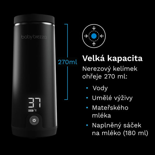Superfast Portable Warmer Black - přenosný ohřívač kojeneckých lahví - product thumbnail