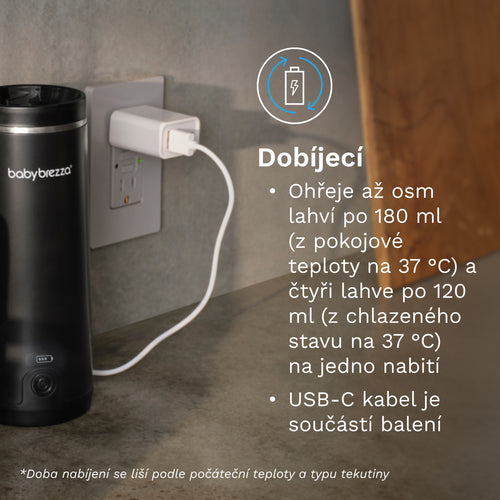 Superfast Portable Warmer Black - přenosný ohřívač kojeneckých lahví - product thumbnail