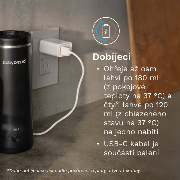 Superfast Portable Warmer Black - přenosný ohřívač kojeneckých lahví - product thumbnail